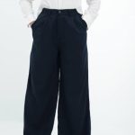 شلوار پارچه ای زنانه مدل بگ جنس سیلک پشت کمر کش رنگ متنوع