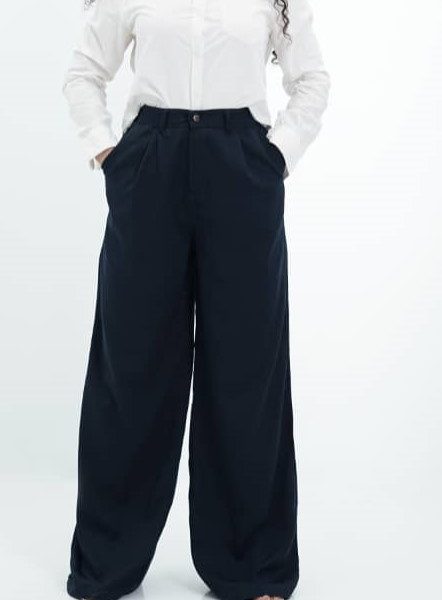 شلوار پارچه ای زنانه مدل بگ جنس سیلک پشت کمر کش رنگ متنوع