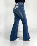 شلوار جین زنانه کشی مدل بوت کات سایز بزرگ - Image 3