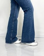 شلوار جین زنانه کشی مدل بوت کات سایز بزرگ - Image 4