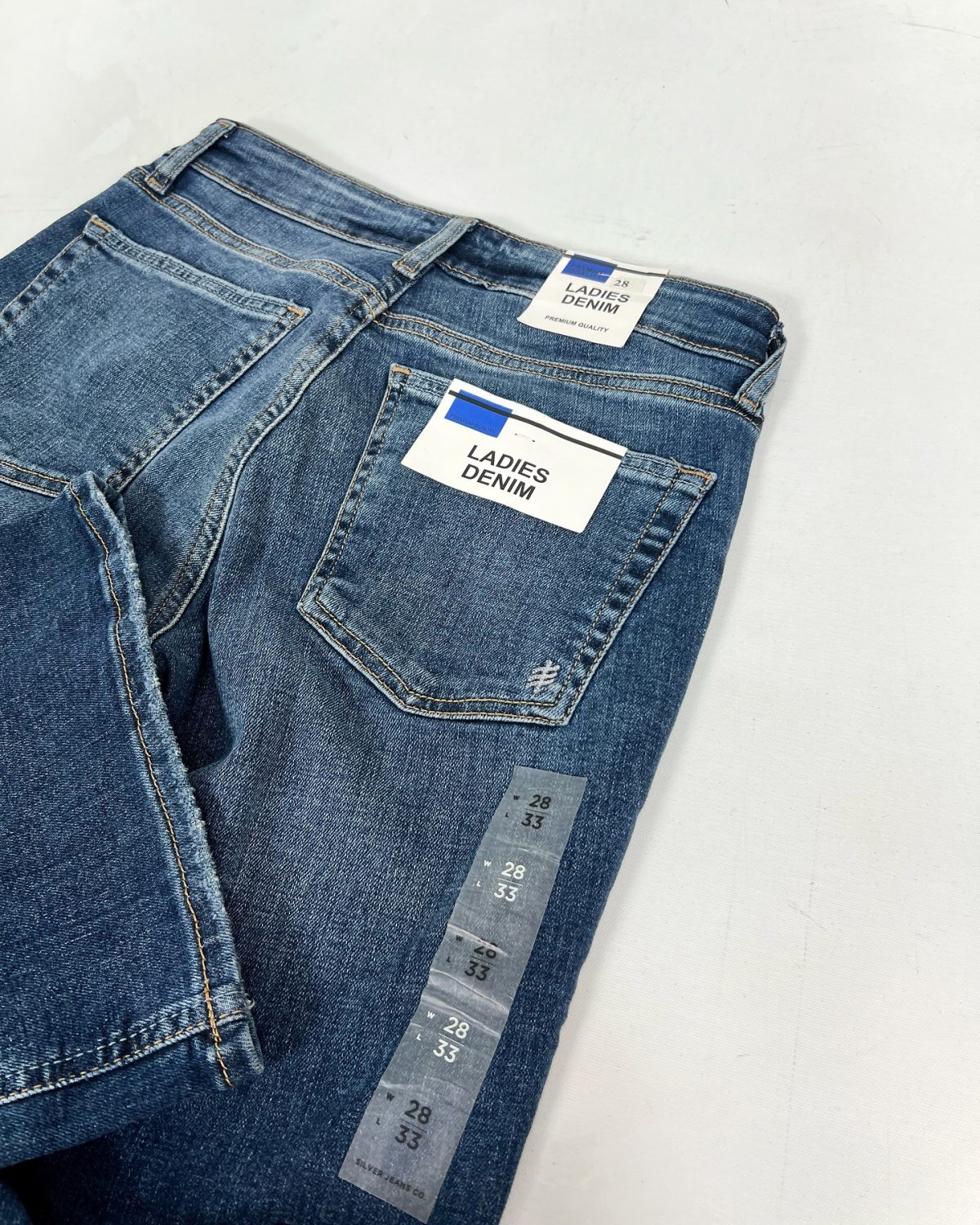 شلوار جین زنانه کشی مدل بوت کات سایز بزرگ - Image 5