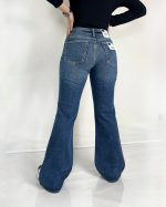 شلوار جین زنانه کشی مدل بوت کات سایز بزرگ - Image 7