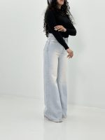 شلوار جین فلر بگ یخی - Image 3