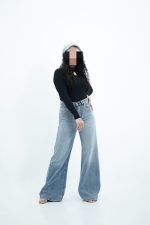 شلوار جین فلر بگ دریایی