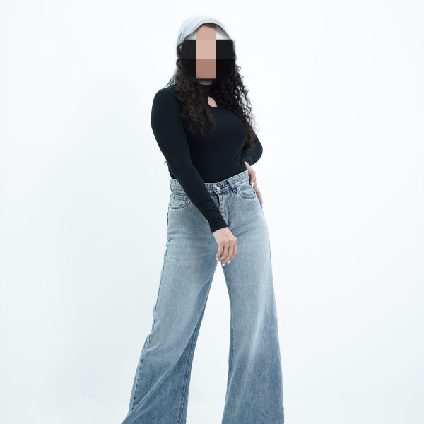 شلوار جین فلر بگ دریایی