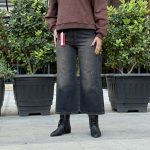 شلوار جین واید لگ  زنانه تا سایز بزرگ