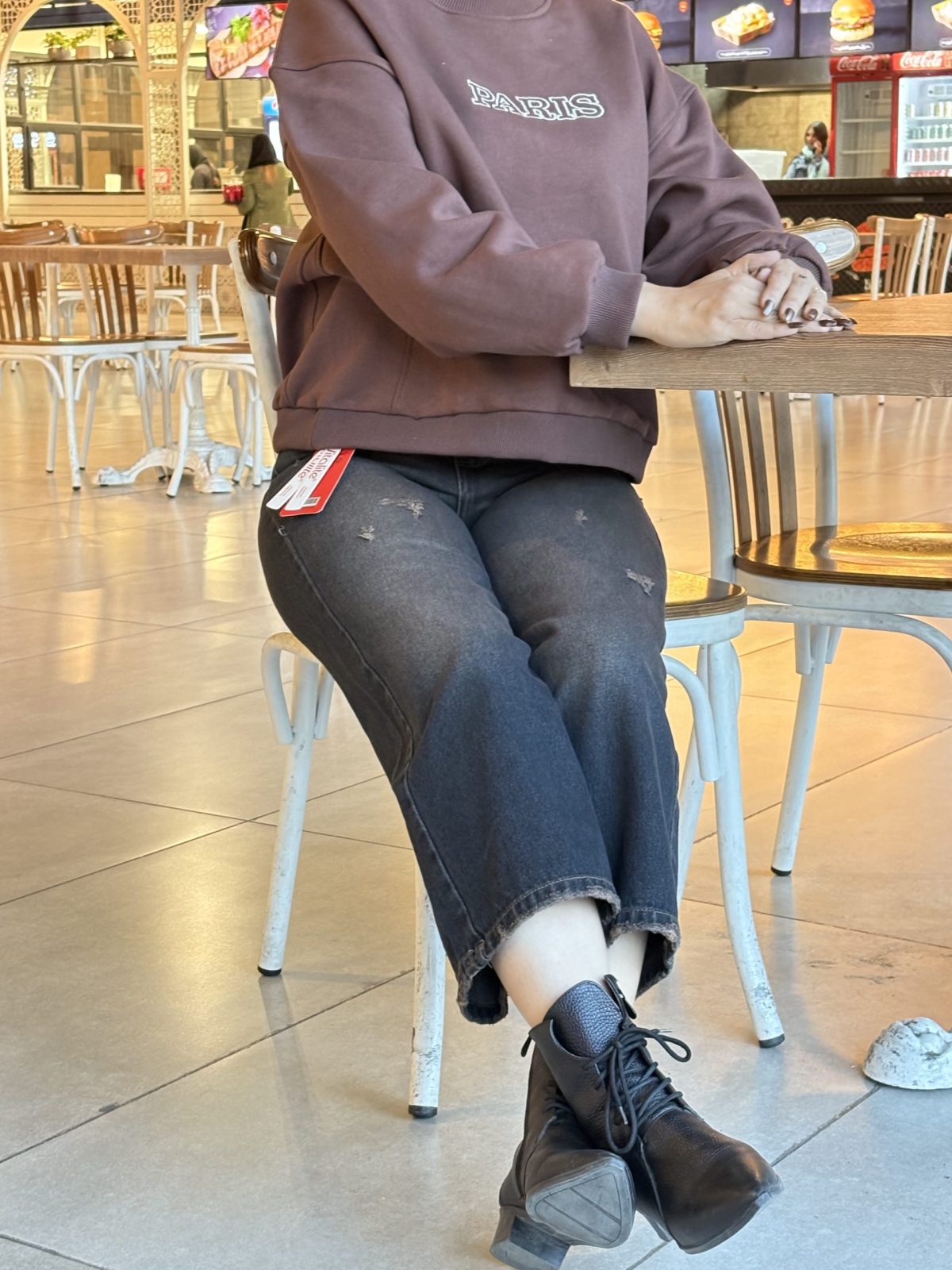 شلوار جین واید لگ  زنانه تا سایز بزرگ - Image 3