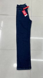 شلوار جین نیم بگ سرمه ای - Image 3