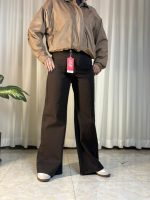 شلوار جین فلر بگ قهوه ای - Image 2