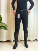 شلوار جین جذب اسکینی زنانه کشی مشکی سایز بزرگ