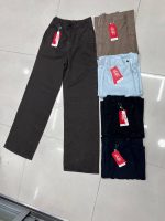 شلوار کتان سیلک زنانه مدل نیم بگ رنگ سرمه ای و قهوه ای و مشکی - Image 7